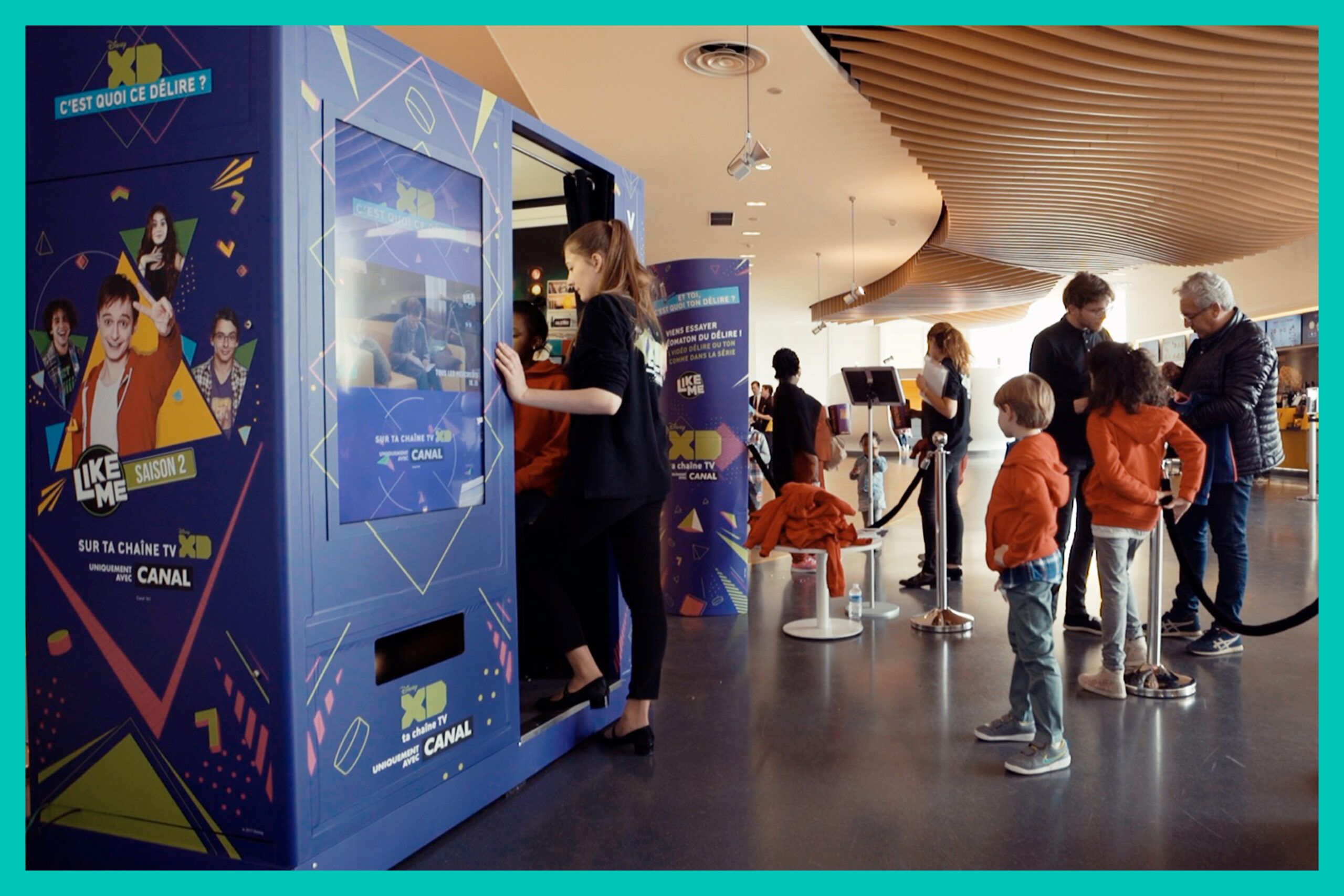 Location cabine vidéo entièrement personnalisée pour Disney
