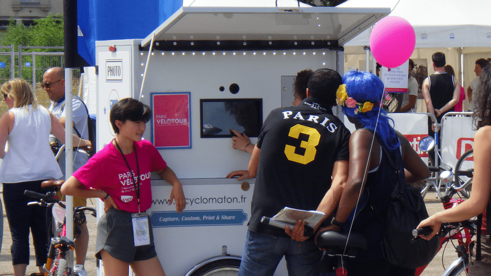 Photocabine - cyclo - Velotour SNCF