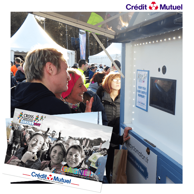 Photocabine - cyclo - Cross Ouest-France avec le Credit Mutuel