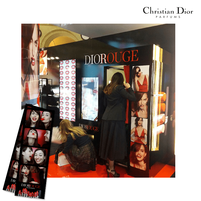 Photocabine - cabine - lancement Rouge Dior au Palais Brongniart