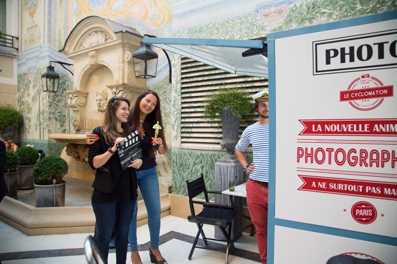 Photocabine - cyclo - Soirée Cinecitta à l'Hotel Castille