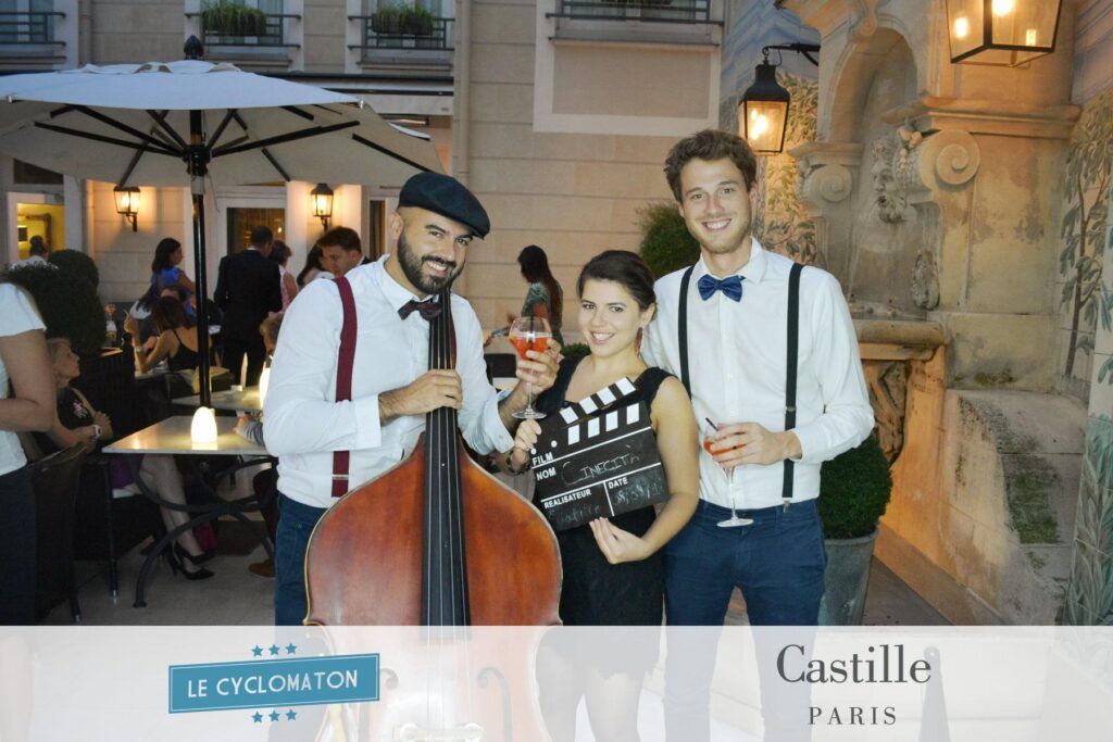 Photocabine - cyclo - Soirée Cinecitta à l'Hotel Castille