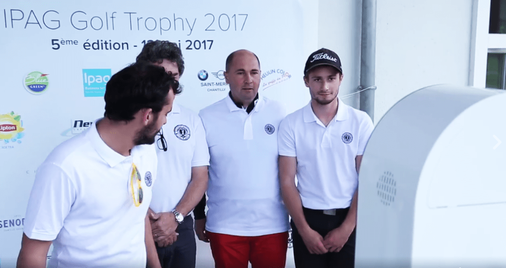 Photocabine - borne - IPAG Golf Trophy photocall