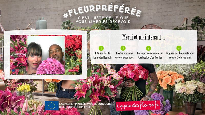 Photocabine - cabine video - sondage La Joie des Fleurs