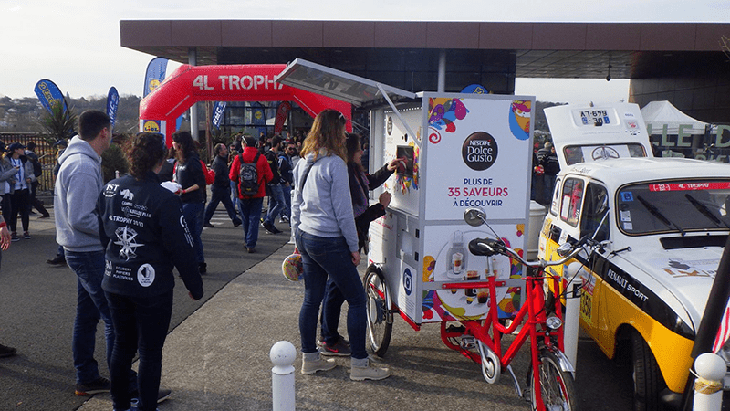 Photocabine - cyclo - Nescafe Dolce Gusto au  4L Trophy