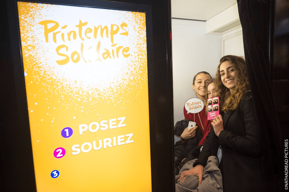 Photocabine - cabine - Printemps Solidaire au Zenith de la Villette