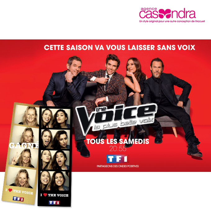 La Photocabine dans le carré VIP de The Voice