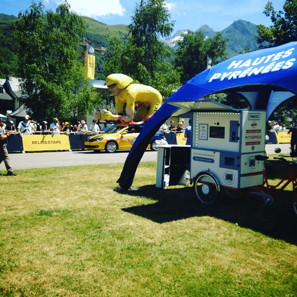 Photomaton - cyclo - Tour de France - Pyrénées