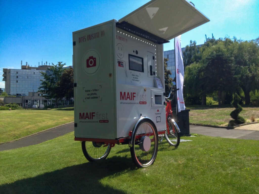 Location triporteur photo et photobooth pour évènements professionnels