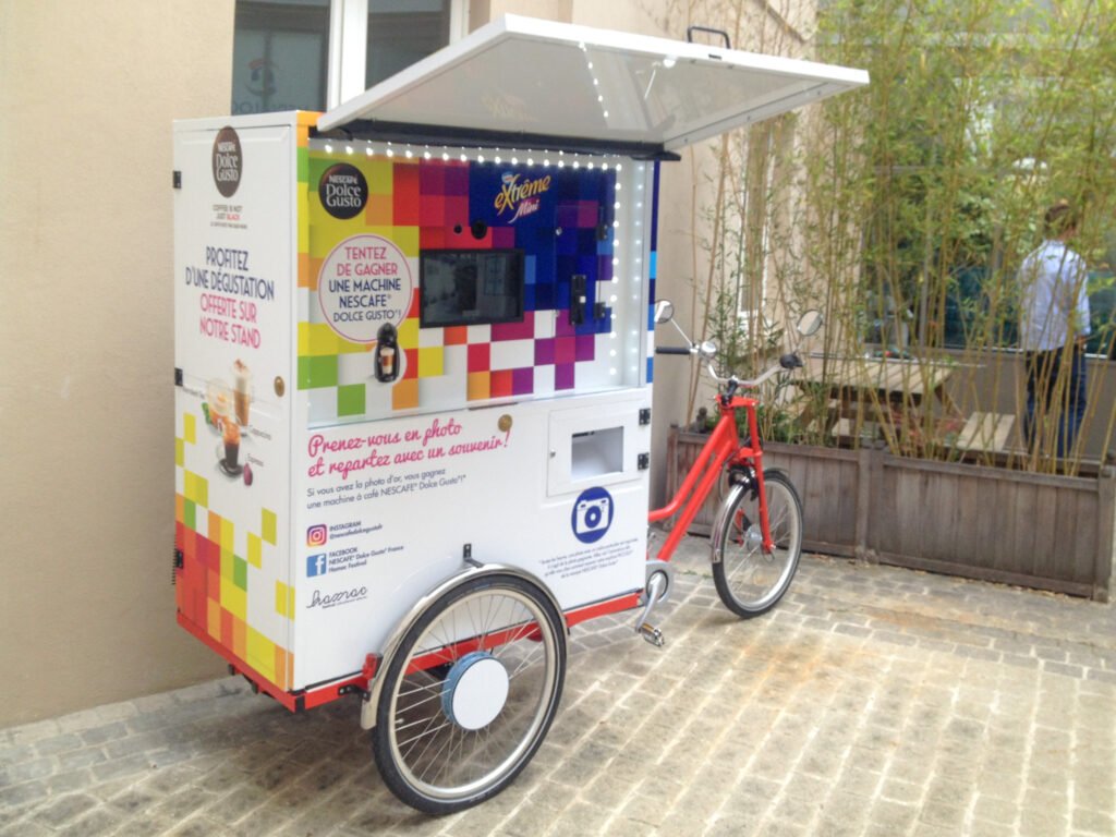 Location triporteur photo et photobooth pour évènements professionnels